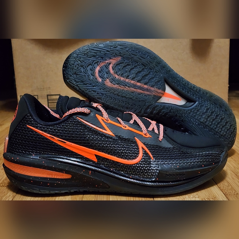 Nike Air Zoom G.T Cut EYBL - Black & Orange Hyper Crimson DM2826-001 Men's Sz 14